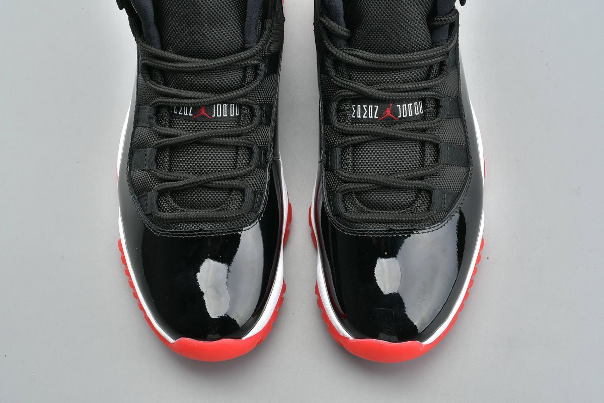 2012 Air Jordan 11 XI Retro “Bred” Black/Varsity Red-White - FavSole.com