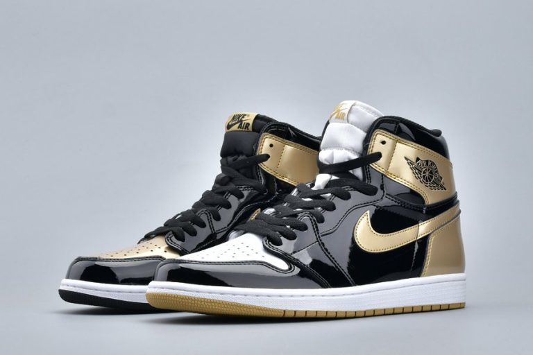 Black Gold Air Jordan 1 Retro High OG NRG “Gold Top 3” - FavSole.com