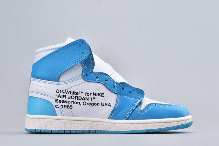 2018 Off-White x Air Jordan 1 Retro High OG “UNC” Blue - FavSole.com