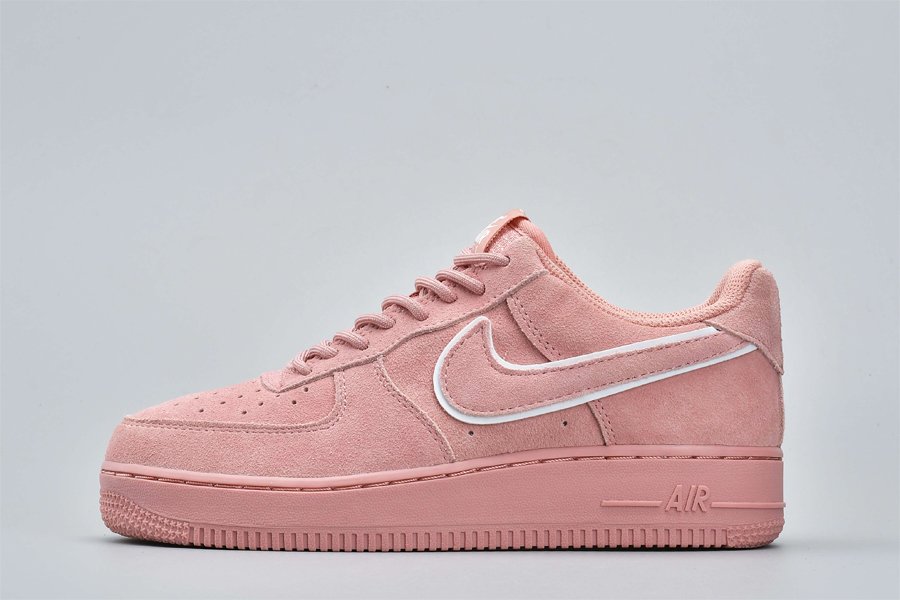 Womens Nike Air Force 1 07 Low Suede Particle Pink - FavSole.com
