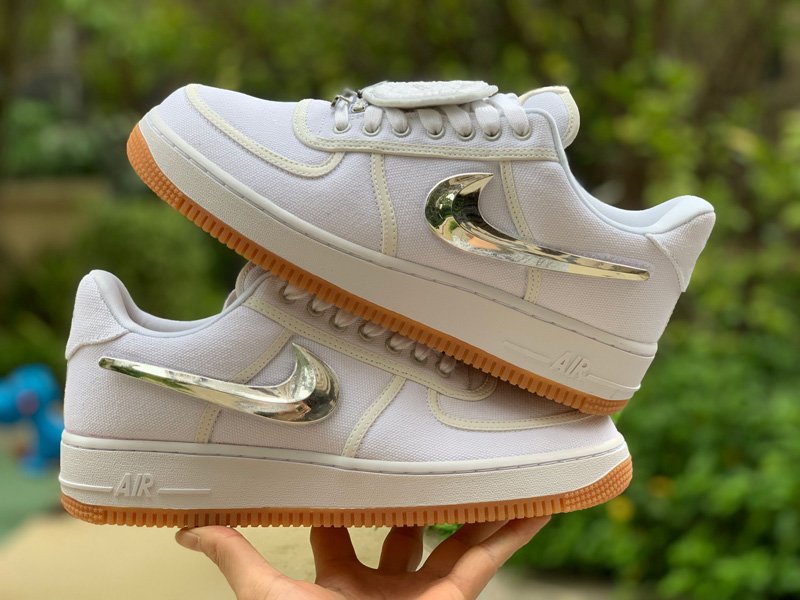 2018 Nike Air Force 1 Low “Travis Scott” AF100 White-Sail - FavSole.com