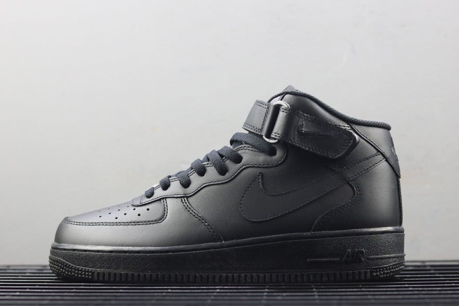 Nike Air Force 1 Mid ’07 All Black 315123-001 - FavSole.com