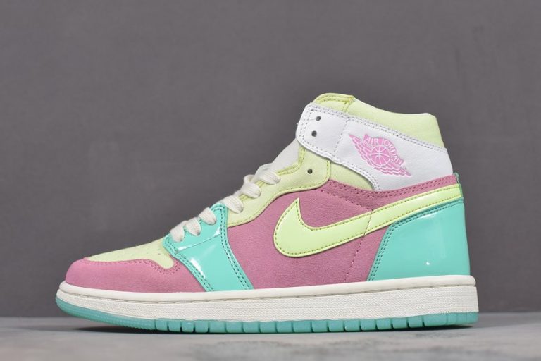 Womens Air Jordan 1 “Easter Egg” Sail/Hyper TurquoiseBarely Volt