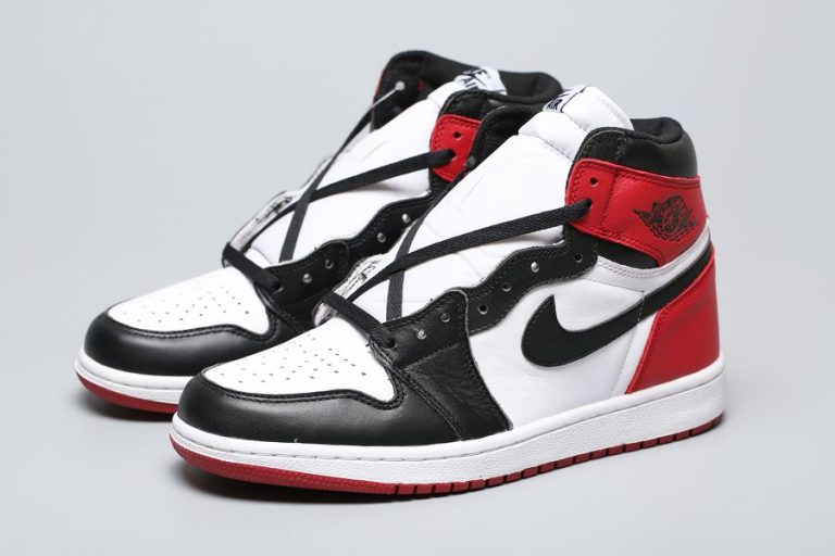 2016 Air Jordan 1 Retro High OG “Black Toe” White/Black-Varsity Red ...