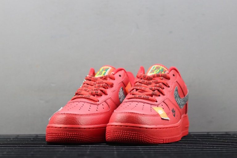 nike air force 1 low red just do it