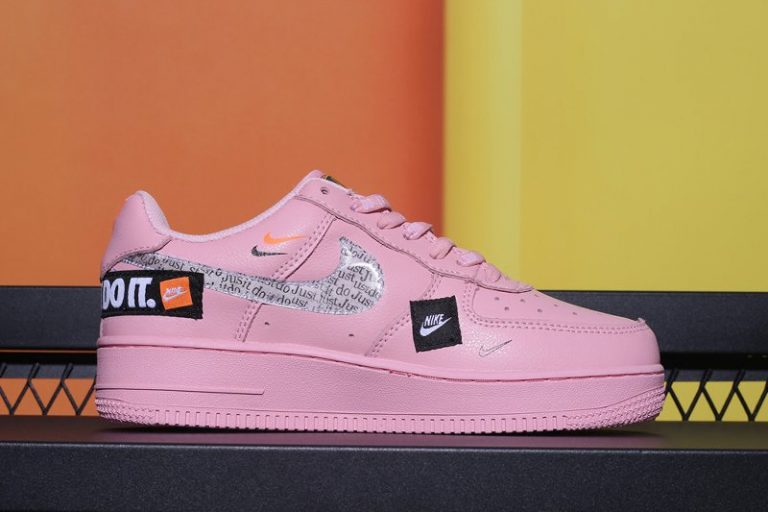 nike air force 1 just do it pink