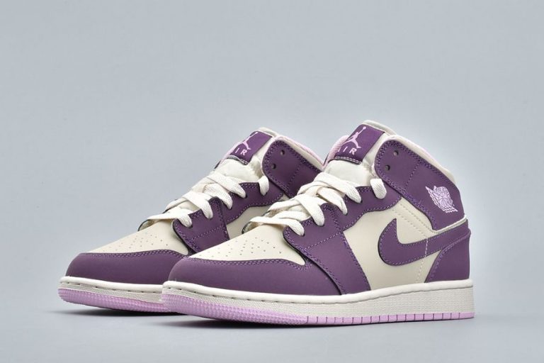 Air Jordan 1 Retro Mid GS “Pro Purple” - FavSole.com