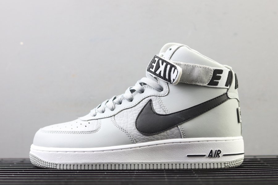 Nike Air Force 1 High “Statement Game” Flight Silver/Black-White ...