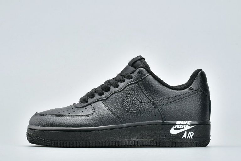 nike air force 1 black nike sign