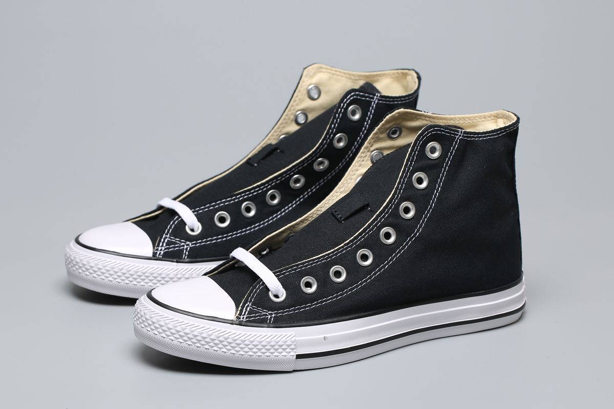 Black Converse Chuck Taylor All Star Hi-Top With Canvas Uppers ...