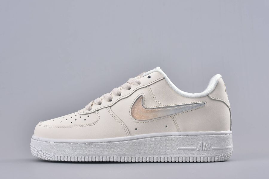 Girls Nike Air Force 1 Low “Jelly Puff” Pale Ivory/Summit White-Guava ...