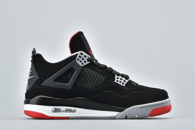 Black Red Air Jordan 4 (IV) Retro “Bred” 2019 - FavSole.com