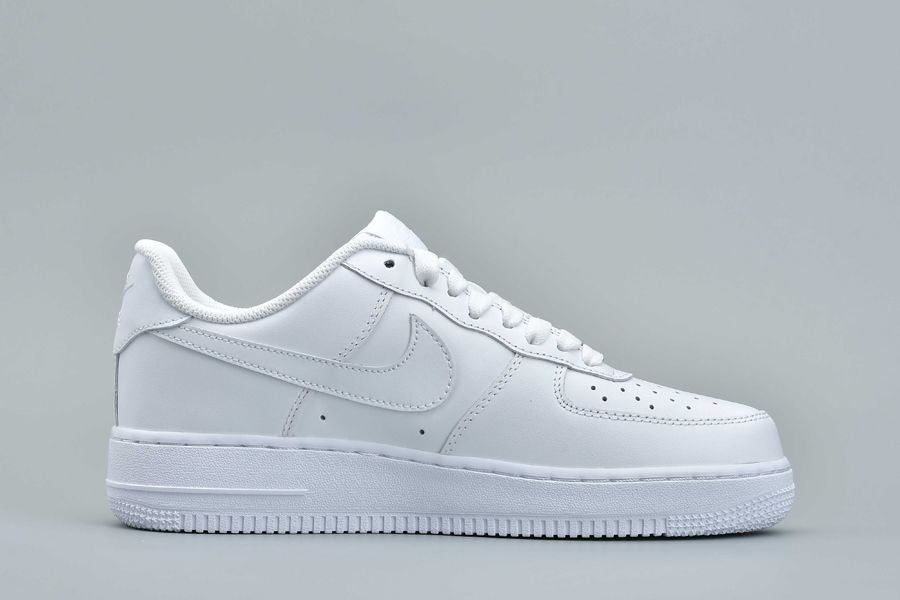 Classic All White Nike Air Force 1 ’07 Low Whiteout AF1 - FavSole.com