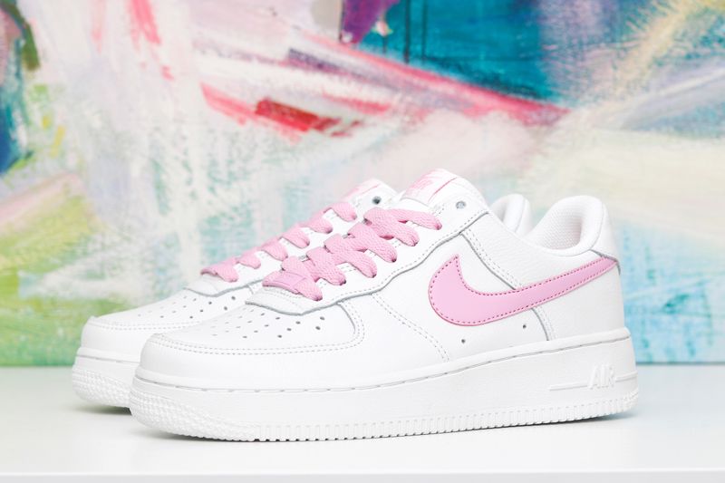 Nike Wmns Air Force 1 ’07 Essential White/Psychic Pink - FavSole.com