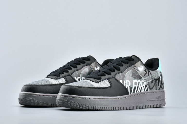 Nike Air Force 1 Low “Graffiti” Off Noir/Pure Platinum - FavSole.com