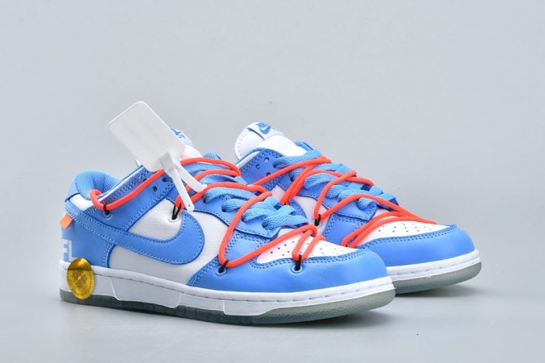 Off-White x Futura x Nike Dunk Low OW UNC Blue White - FavSole.com