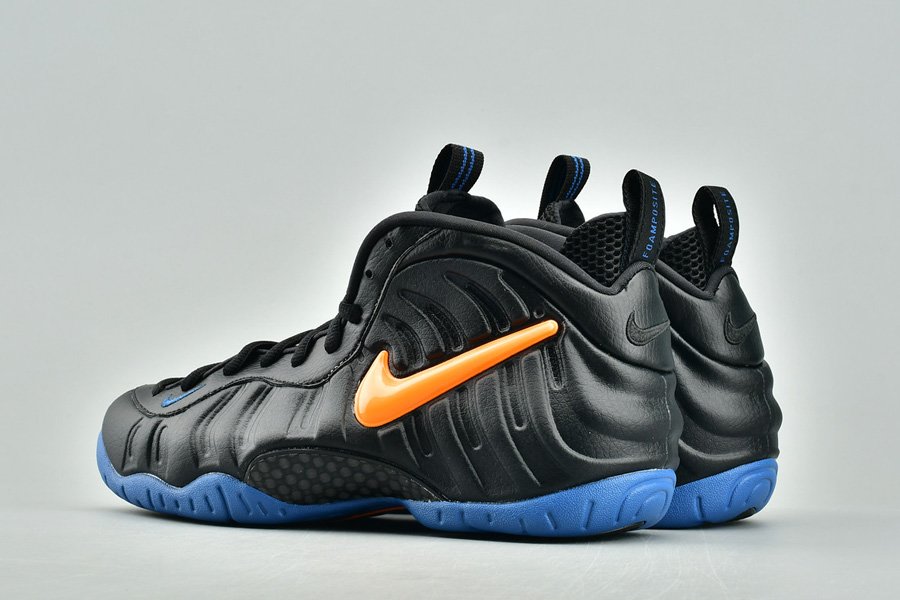 Nike Air Foamposite Pro “Knicks” Black/Battle Blue-Total Orange ...