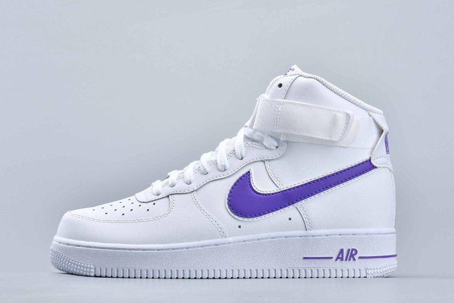 Nike Air Force 1 High ’07 3 White/Court Purple AT4141-103 - FavSole.com