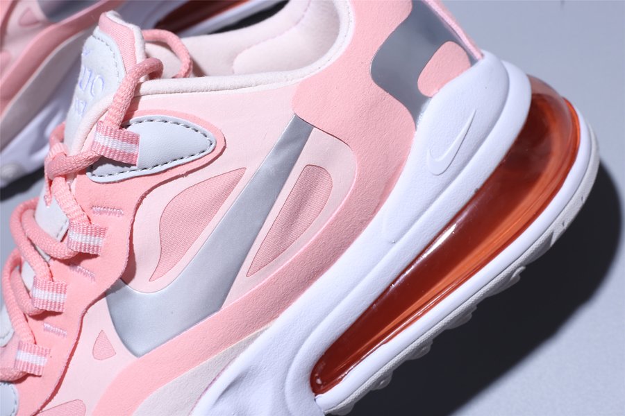 Women's Nike Air Max 270 React Bleached Coral/Echo Pink-White