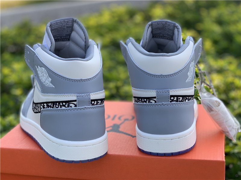 Dior x Air Jordan 1 High OG White and Grey - FavSole.com