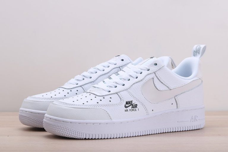 White Nike Air Force 1 Low Come With Reflective Swooshes - FavSole.com