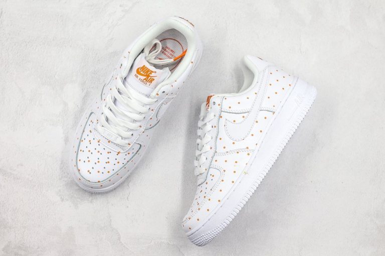 Nike Wmns Air Force 1 07 Low “polka Dots” White Orange 8715