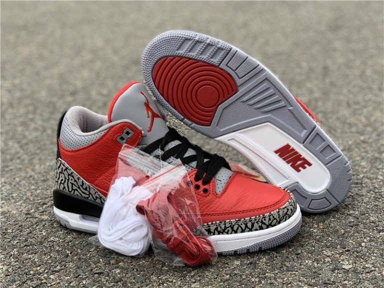 Chicago All-Star Air Jordan 3 Retro SE Unite Fire Red/Cement Grey ...