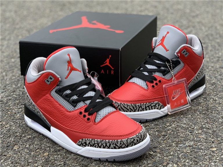 Chicago All-Star Air Jordan 3 Retro SE Unite Fire Red/Cement Grey ...