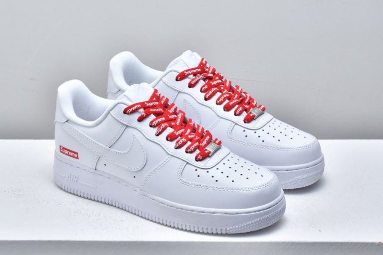 2020 Supreme x Nike Air Force 1 Low In White CU9225-100 - FavSole.com