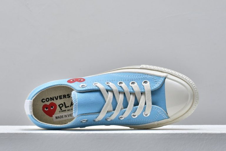 baby blue cdg converse