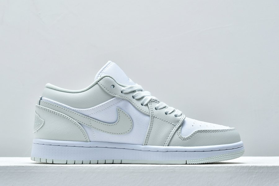 Air Jordan 1 Low “Spruce Aura” With Frayed Wings Logos - FavSole.com