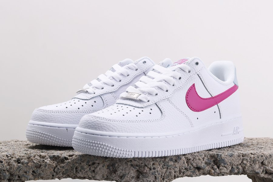 Nike WMNS Air Force 1 ’07 White/Fire Pink-Hydrogen Blue - FavSole.com