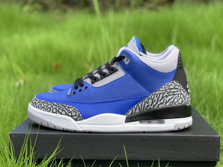 Air Jordan 3 Varsity Royal/Cement Grey 2020 - FavSole.com