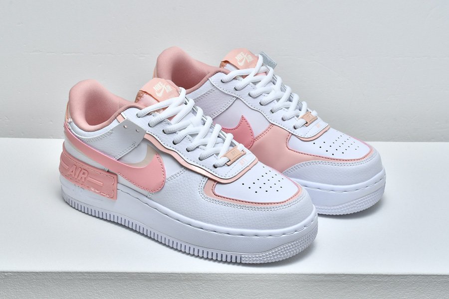 Nike WMNS Air Force 1 Shadow Summit White/Pink Quartz-Washed Coral ...