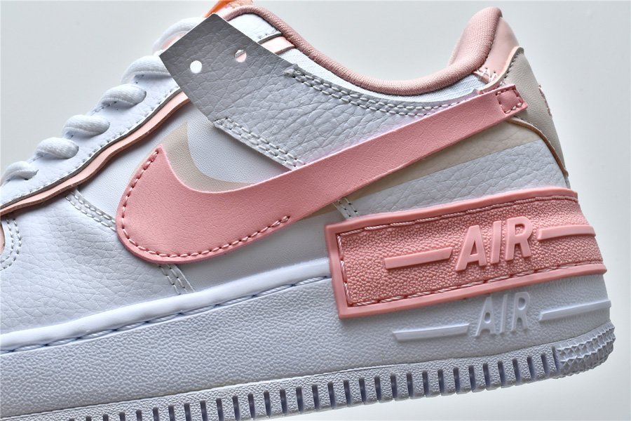Nike WMNS Air Force 1 Shadow Summit White/Pink Quartz-Washed Coral ...