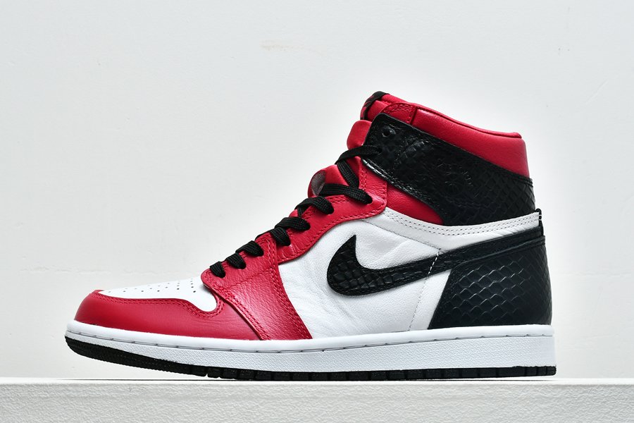 Air Jordan 1 High OG “Satin Snake” Gym Red/White-Black - FavSole.com