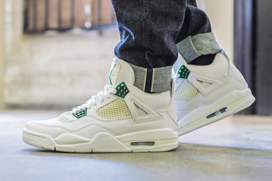 lucid green jordan 4 shirt