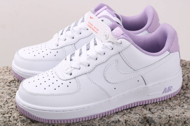 nike air force white and lilac