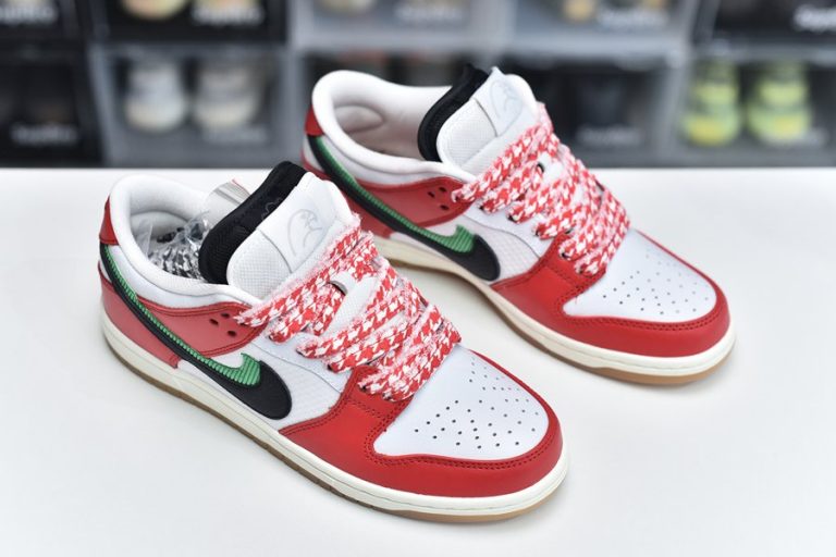 Frame Skate x Nike SB Dunk Low “Habibi” Chile Red - FavSole.com