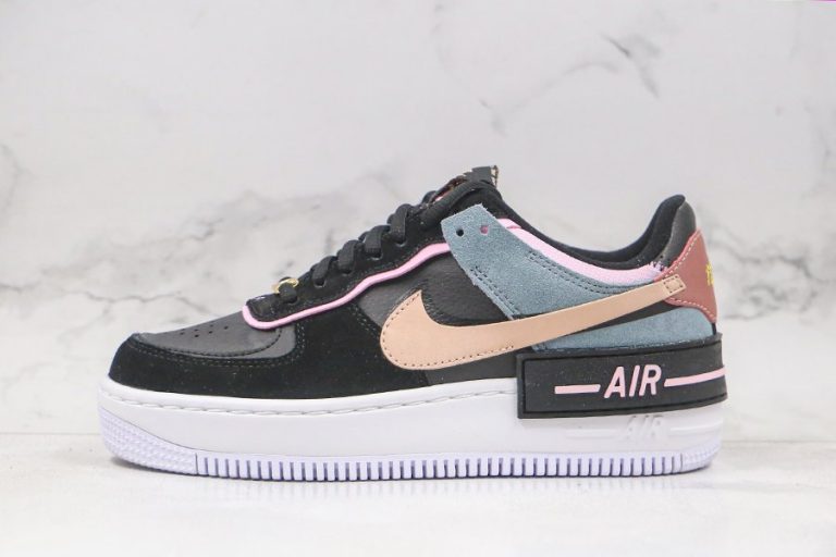 Nike WMNS Air Force 1 Shadow Black Light Arctic Pink Claystone Red ...