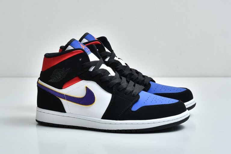 air jordan 1 mid se lakers top 3