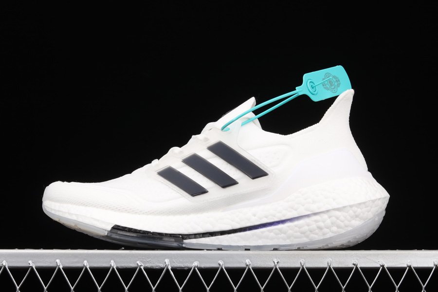 white adidas running shoes