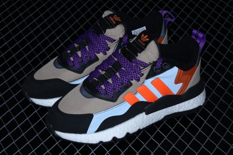 nite jogger black orange