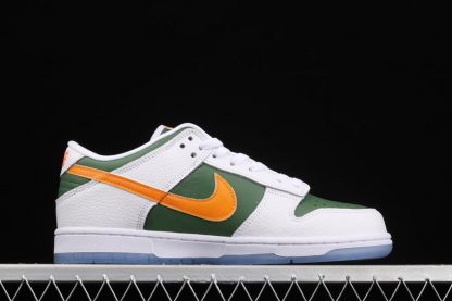 sage green and white dunks