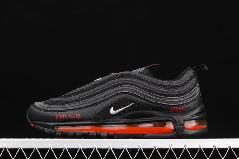 MSCHF x Lil Nas x Air Max 97 “Satan Shoes” Black Red - FavSole.com