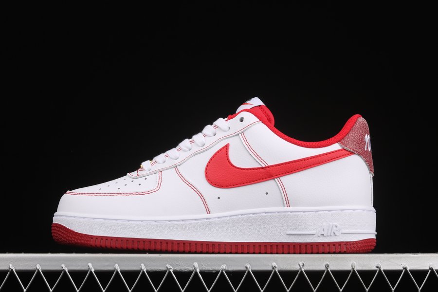 Nike Air Force 1 Low “First Use” White/Bright Red-Burgundy - FavSole.com