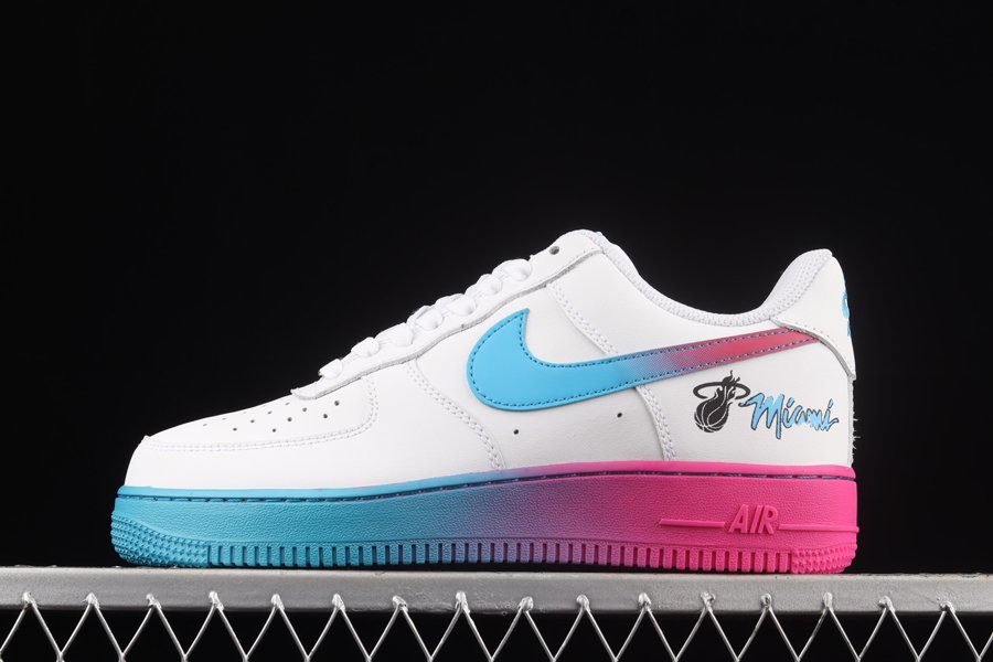 Nike Air Force 1 Low “Miami” White Blue Fireberry - FavSole.com