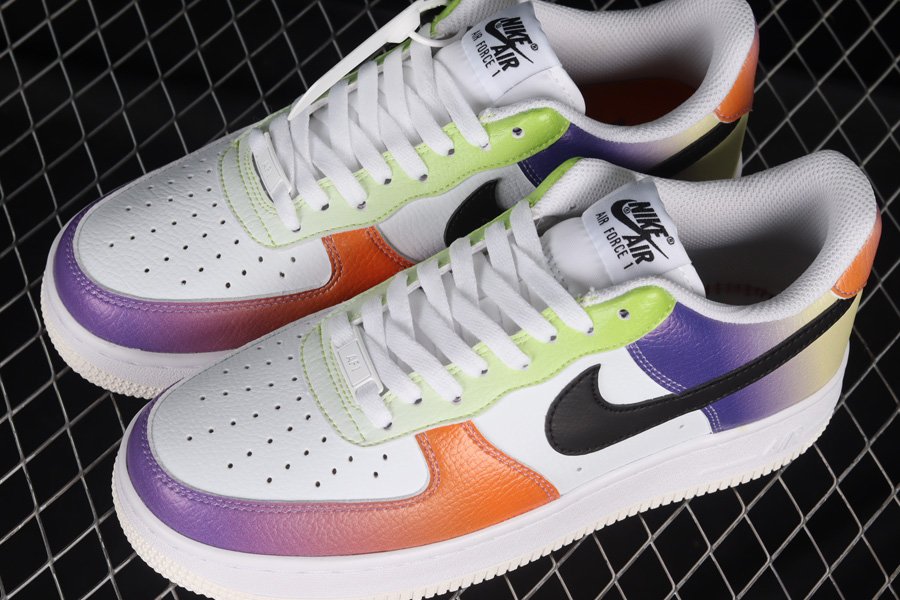 FD0801-100 Nike Air Force 1 Low Covered in Multi Gradients