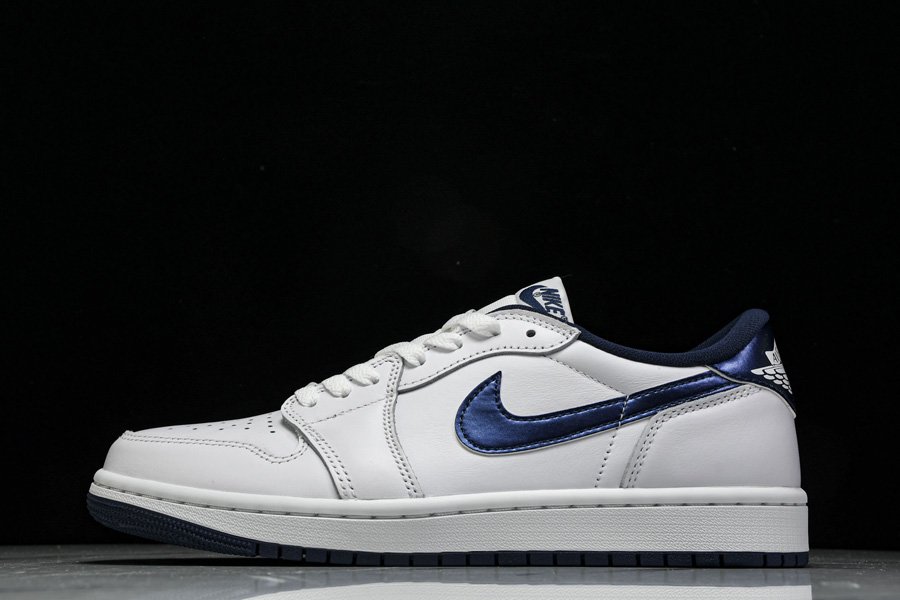 FB9933-141 Air Jordan 1 Low 85 Metallic Navy